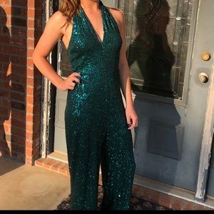 sequined jumpsuit!!